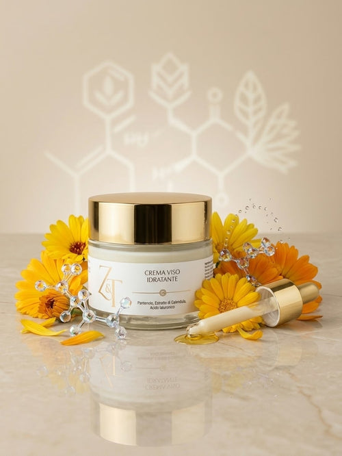 Crema Viso Idratante Biologica (50 ml) - Z&T | Idratazione Profonda e Rimpolpante