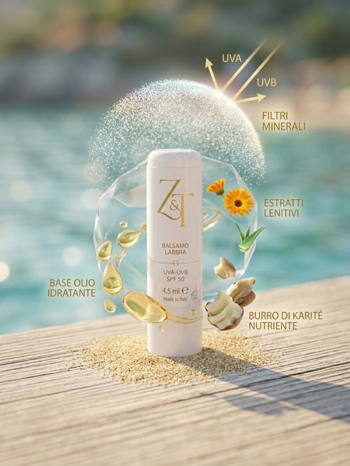 Balsamo Labbra Protettivo SPF 50 - Z&T | Scudo UVA/UVB e Idratazione