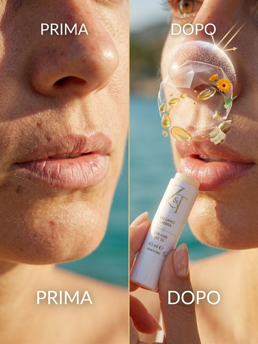 Balsamo Labbra Protettivo SPF 50 - Z&T | Scudo UVA/UVB e Idratazione