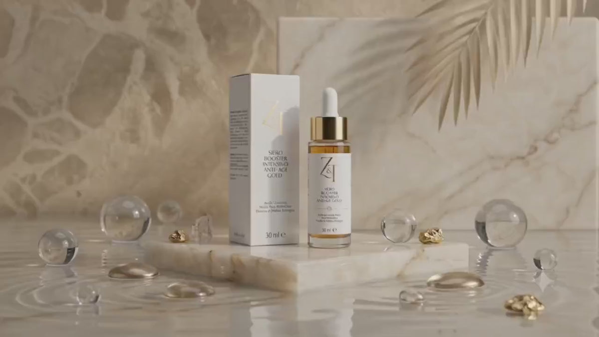 Siero Booster Intensivo Anti-Age Gold Bio (30 ml) - Z&T | Concentrato Rimpolpante e Antiossidante